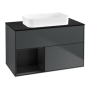 V&B Waschtischunterschrank Finion 100x60,3 cm, Rg l b m Lac, md bl. m Lac