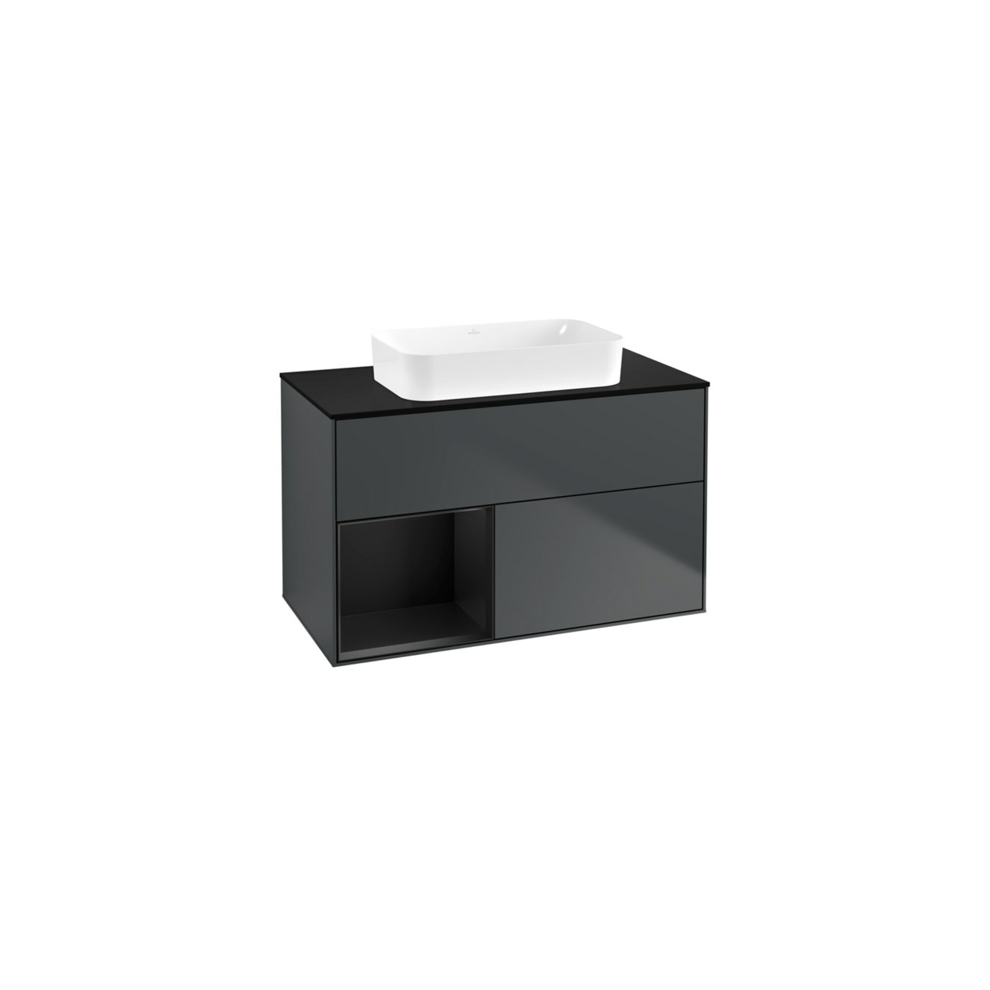 V&B Waschtischunterschrank Finion 100x60,3 cm, Rg l b m Lac, md bl. m Lac ; Villeroy & Boch