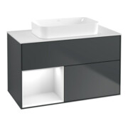 V&B Waschtischunterschrank Finion 100x60,3 cm, Rg l g w Lac, md bl. m Lac