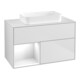 V&B Waschtischunterschrank Finion 100x60,3 cm, Rg l glo wh. Lac, wh. m Lac-1