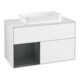 V&B Waschtischunterschrank Finion 100x60,3 cm, Rg l md b m La, glo wh. Lac-1