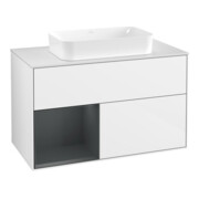V&B Waschtischunterschrank Finion 100x60,3 cm, Rg l md b m La, glo wh. Lac