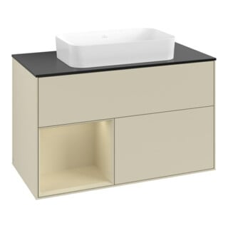 V&B Waschtischunterschrank Finion 100x60,3 cm, Rg l si G m La, si Gr m Lac