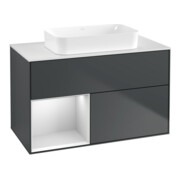 V&B Waschtischunterschrank Finion 100x60,3 cm, Rg l w m Lac, md bl. m Lac