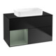 V&B Waschtischunterschrank Finion 100x60,3 cm, Rg li Oli. m Lac, bla m Lac-1