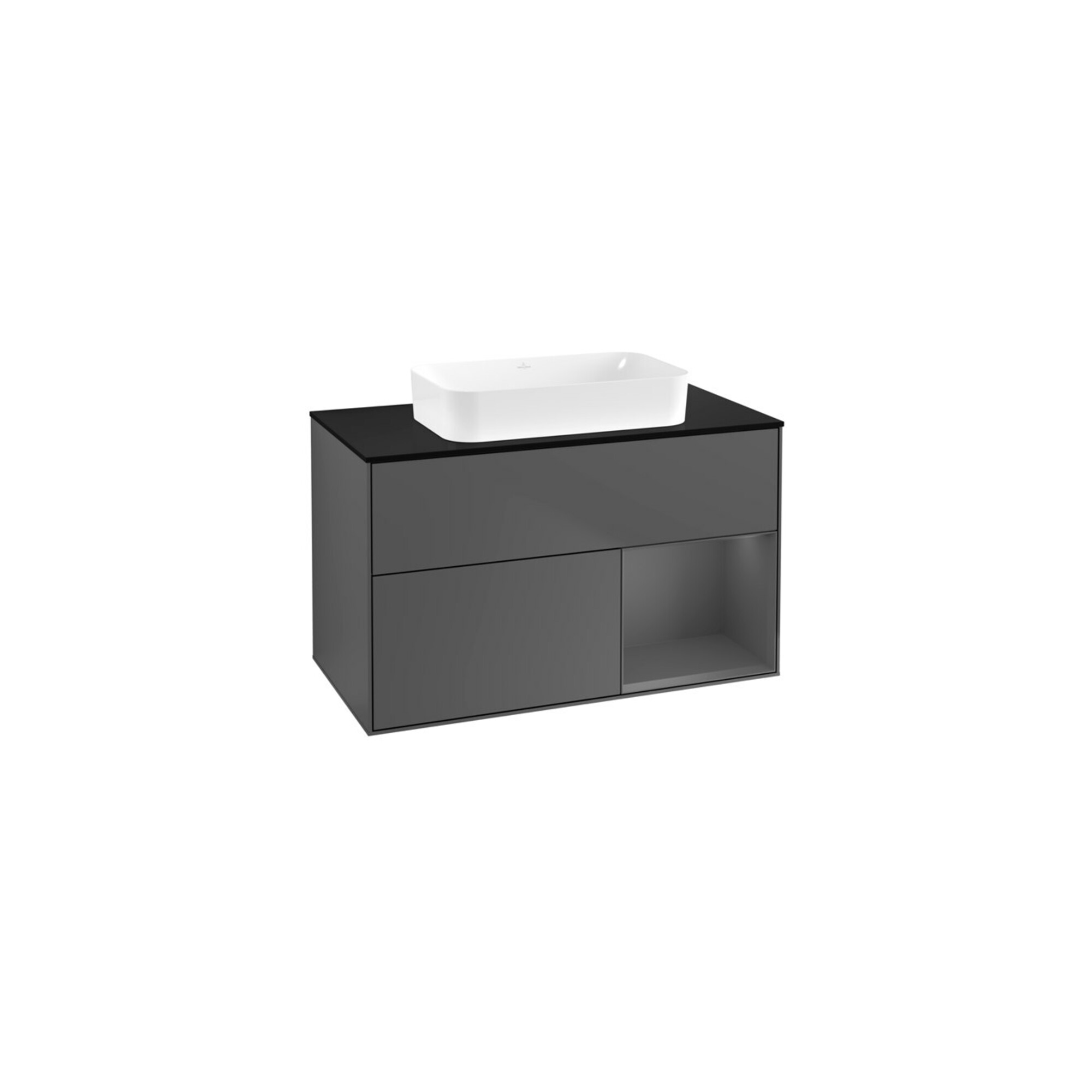V&B Waschtischunterschrank Finion 100x60,3 cm, Rg r Anthrac. m, Anthrac. m ; Villeroy & Boch