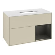 V&B Waschtischunterschrank Finion 100x60,3 cm, Rg r bla m Lac, si Gr m Lac