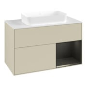 V&B Waschtischunterschrank Finion 100x60,3 cm, Rg r bla m Lac, si Gr m Lac-3