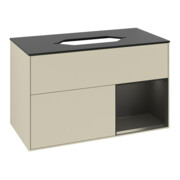 V&B Waschtischunterschrank Finion 100x60,3 cm, Rg r bla m Lac, si Gr m Lac