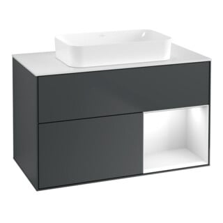 V&B Waschtischunterschrank Finion 100x60,3 cm, Rg r g w Lac, md bl. m Lac