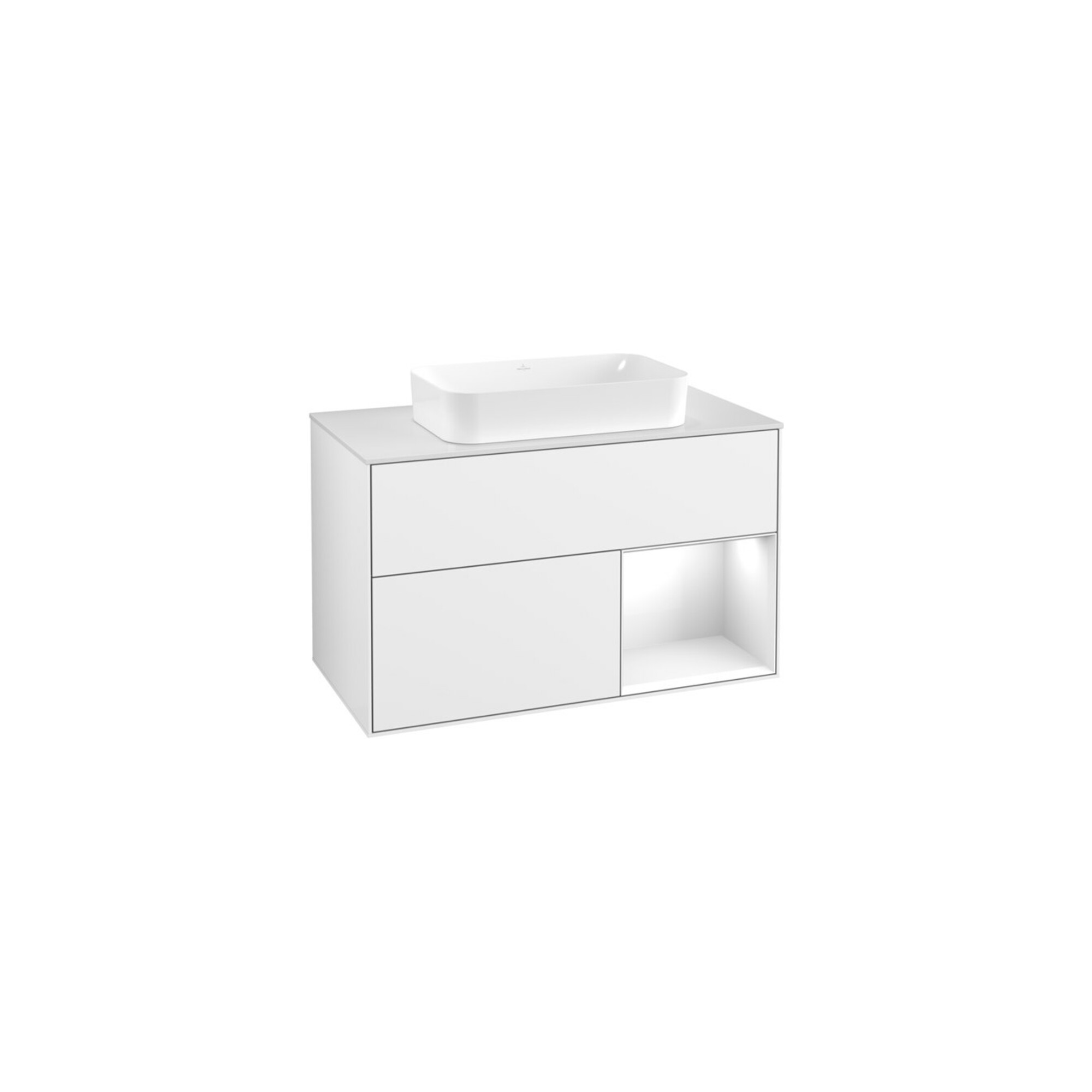 V&B Waschtischunterschrank Finion 100x60,3 cm, Rg r g wh. Lac, glo wh. Lac ; Villeroy & Boch