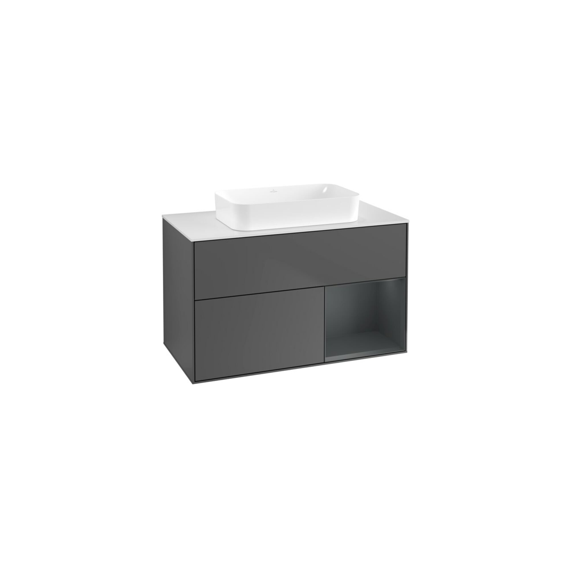 V&B Waschtischunterschrank Finion 100x60,3 cm, Rg r md b m Lac, Anthrac. m ; Villeroy & Boch