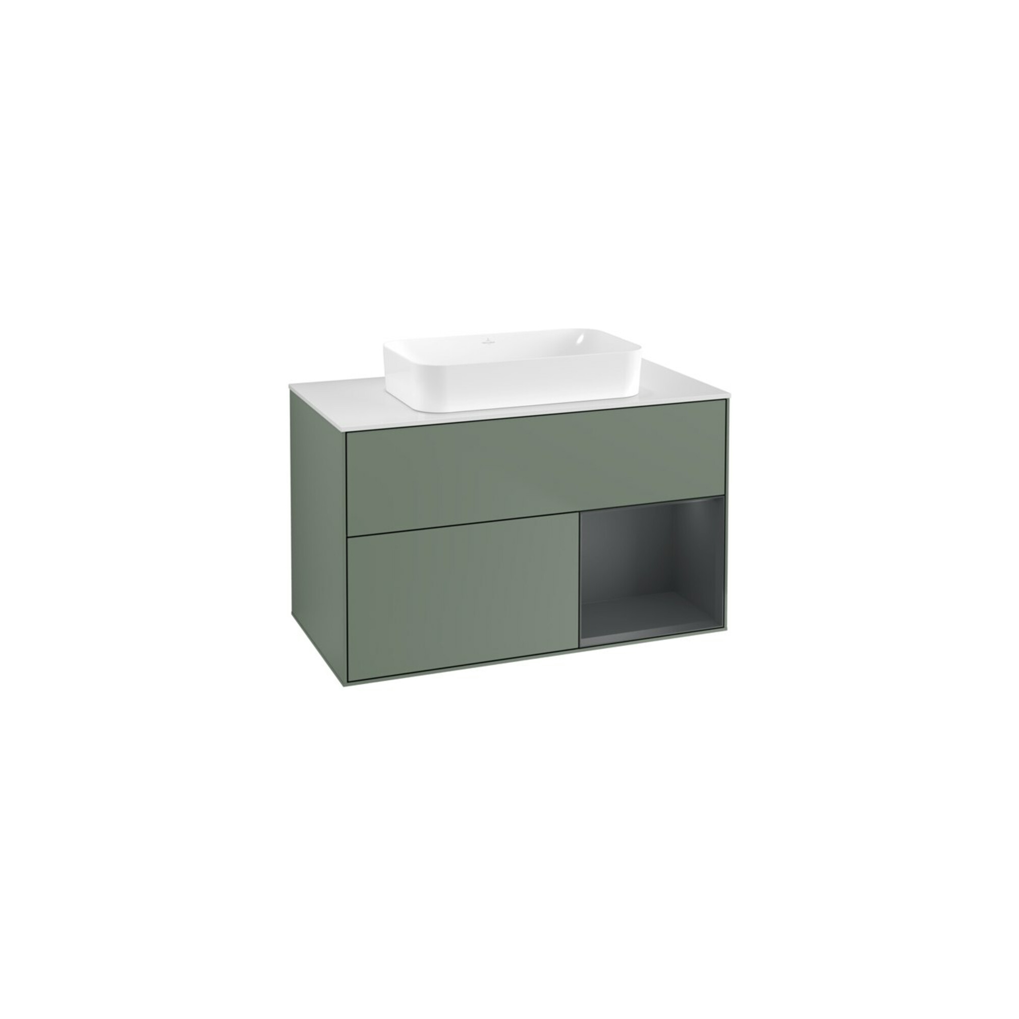 V&B Waschtischunterschrank Finion 100x60,3 cm, Rg r md b m Lac, Oli. m Lac ; Villeroy & Boch