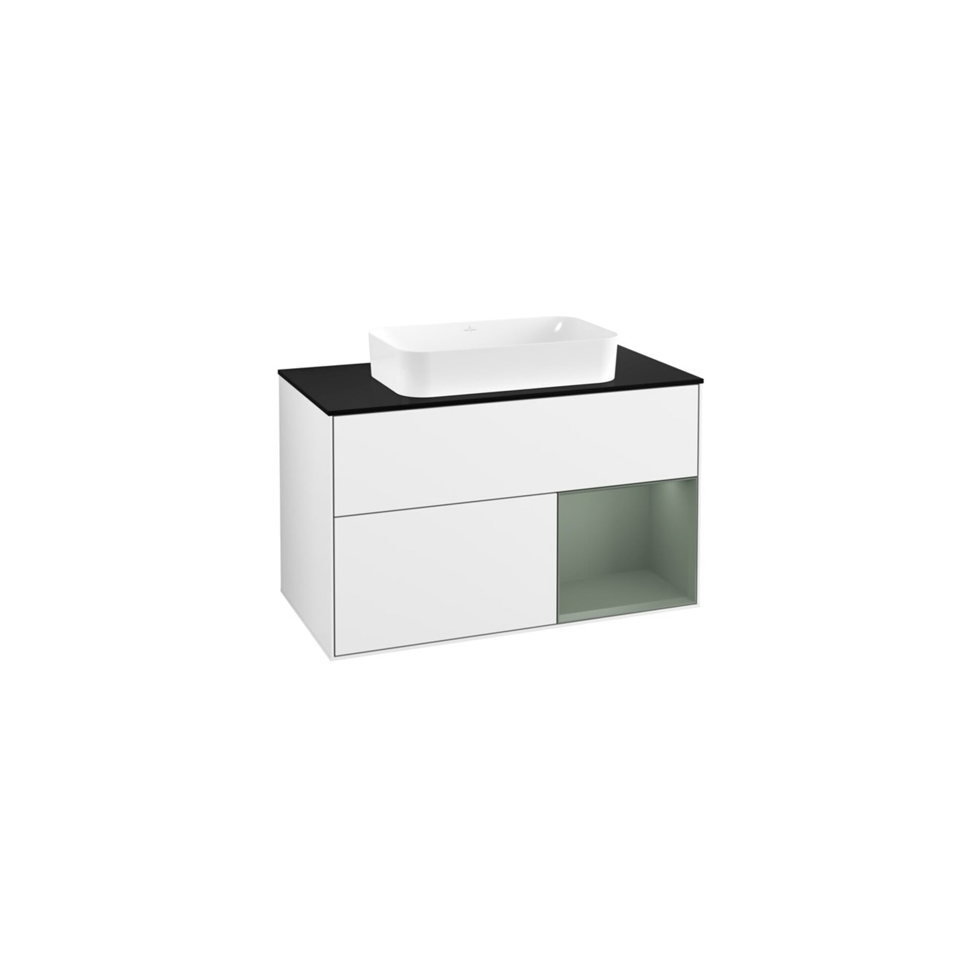 V&B Waschtischunterschrank Finion 100x60,3 cm, Rg r Ol m Lac, glo wh. Lac ; Villeroy & Boch