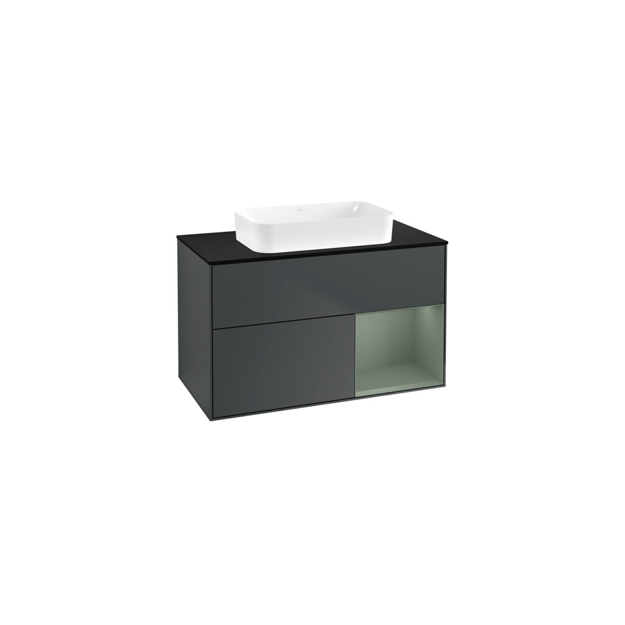 V&B Waschtischunterschrank Finion 100x60,3 cm, Rg r Ol m Lac, md bl. m Lac ; Villeroy & Boch