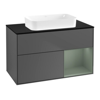 V&B Waschtischunterschrank Finion 100x60,3 cm, Rg r Oli. m Lac, Anthrac. m