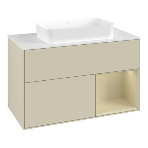 V&B Waschtischunterschrank Finion 100x60,3 cm, Rg r si G m La, si Gr m Lac