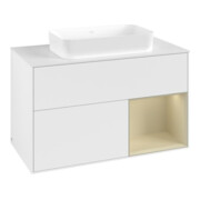 V&B Waschtischunterschrank Finion 100x60,3 cm, Rg r si Gr m Lac, wh. m Lac
