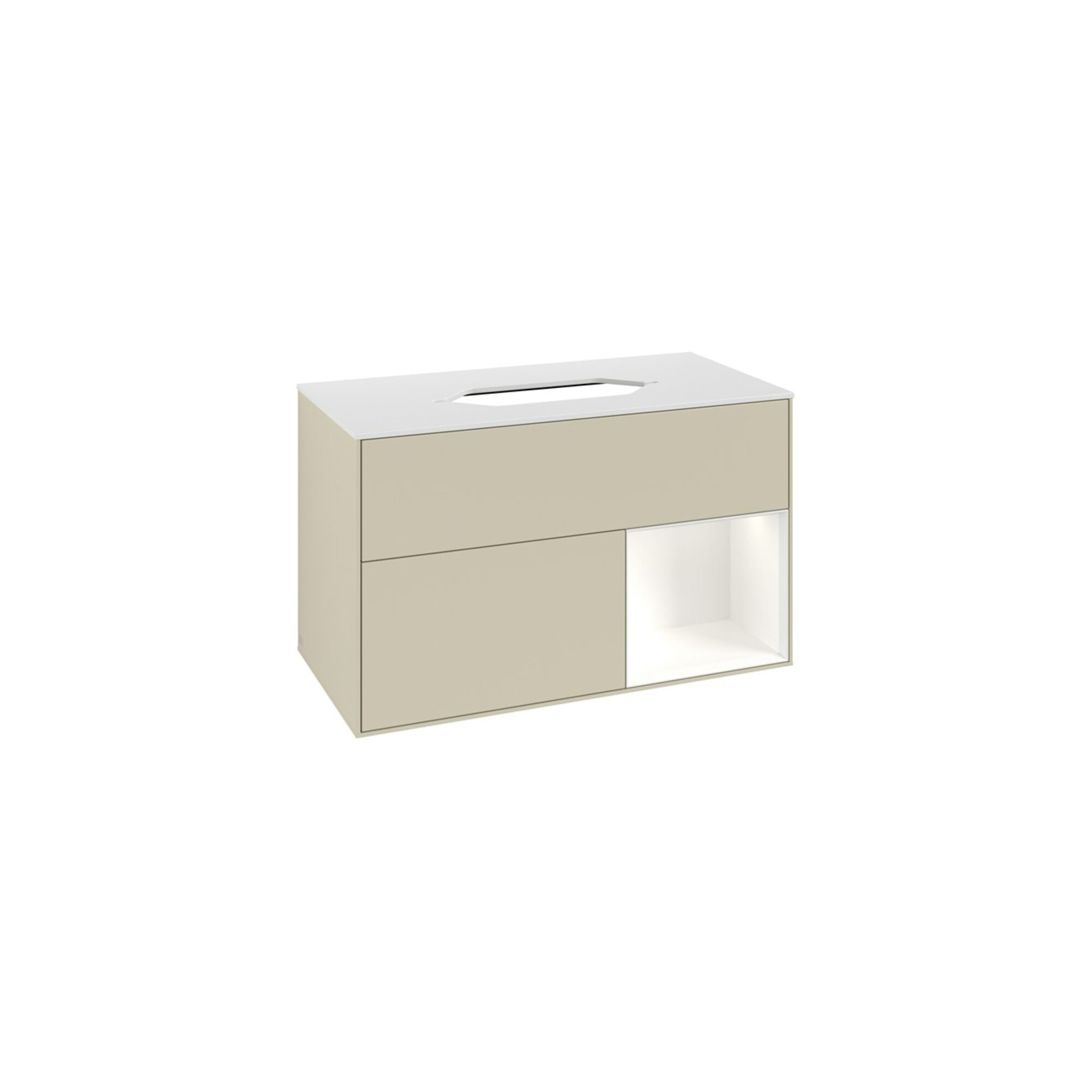 V&B Waschtischunterschrank Finion 100x60,3 cm, Rg r wh. m Lac, si Gr m Lac ; Villeroy & Boch