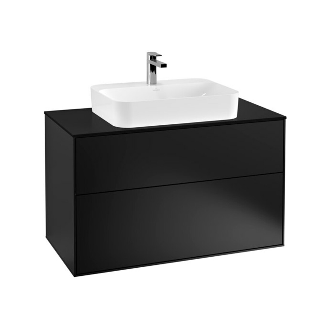 V&B Waschtischunterschrank Finion 100x60,3cm, Abd.-Pl. bla m, bla m Lac
