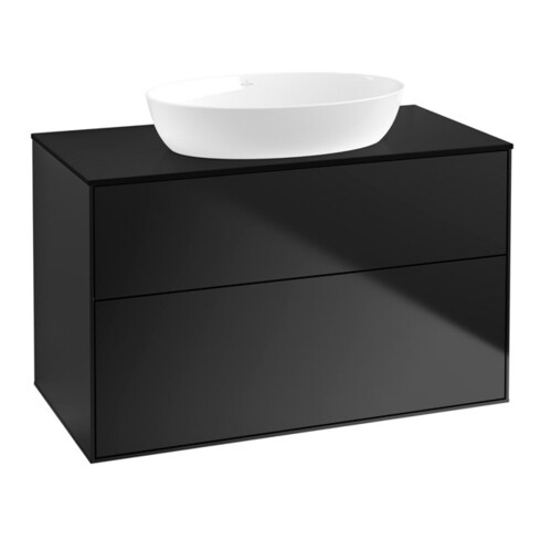 V&B Waschtischunterschrank Finion 100x60,3cm, Abd.-Pl. bla m, bla m Lac