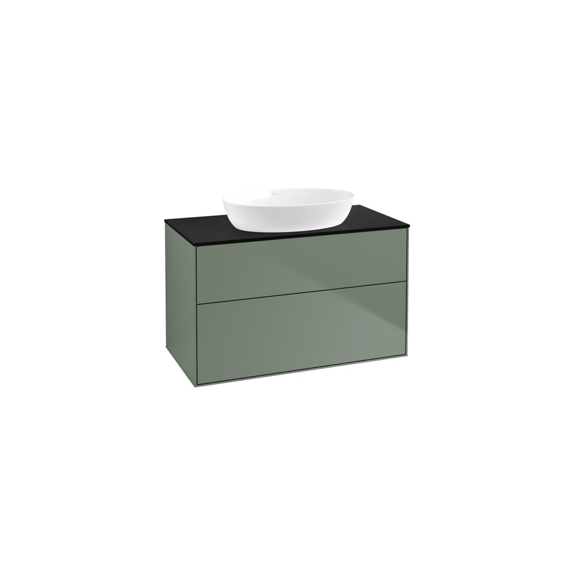 V&B Waschtischunterschrank Finion 100x60,3cm, Abd.-Pl. bla m, Oli. m Lac ; Villeroy & Boch