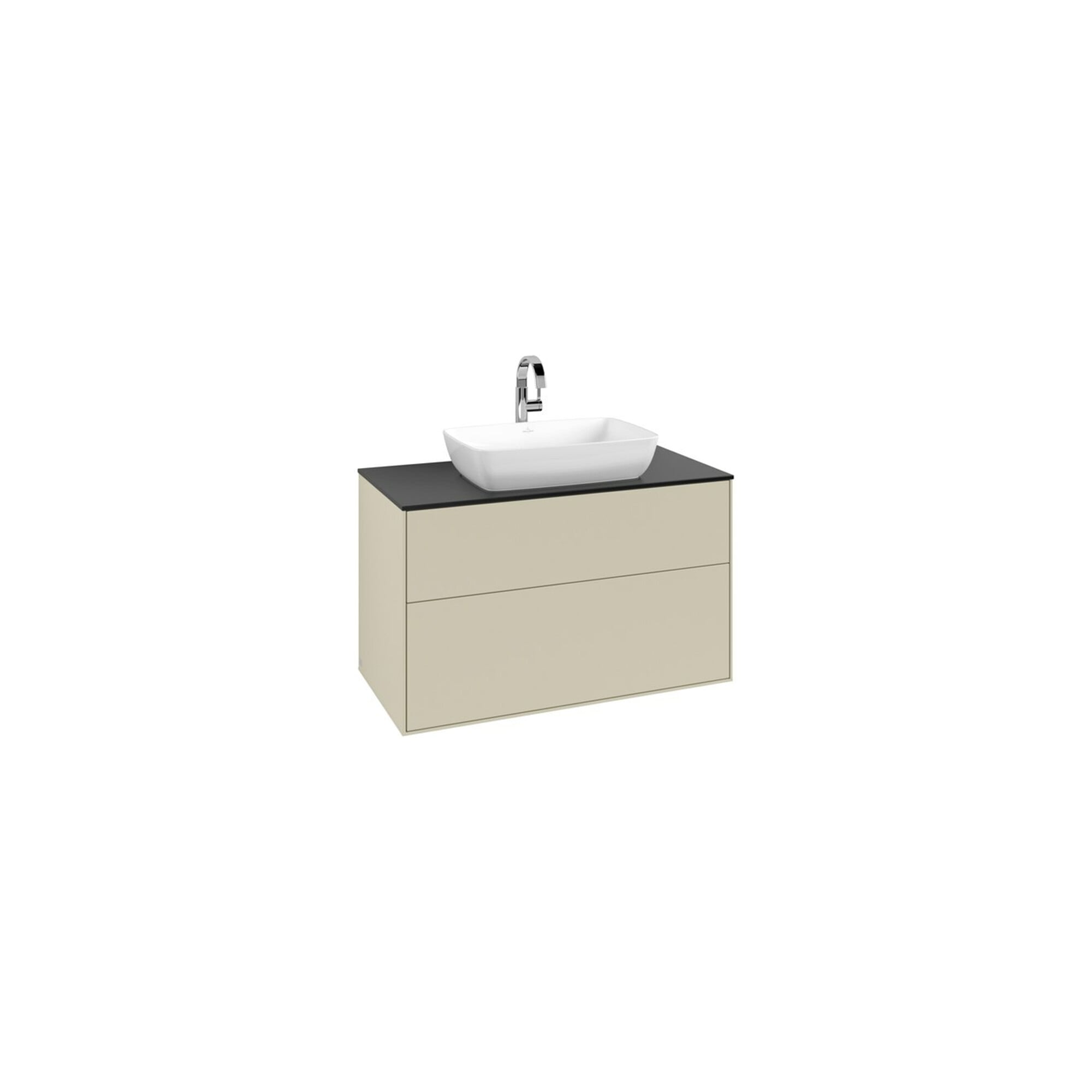 V&B Waschtischunterschrank Finion 100x60,3cm, Abd.-Pl. bla m, si Gr m Lac ; Villeroy & Boch