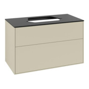 V&B Waschtischunterschrank Finion 100x60,3cm, Abd.-Pl. bla m, si Gr m Lac