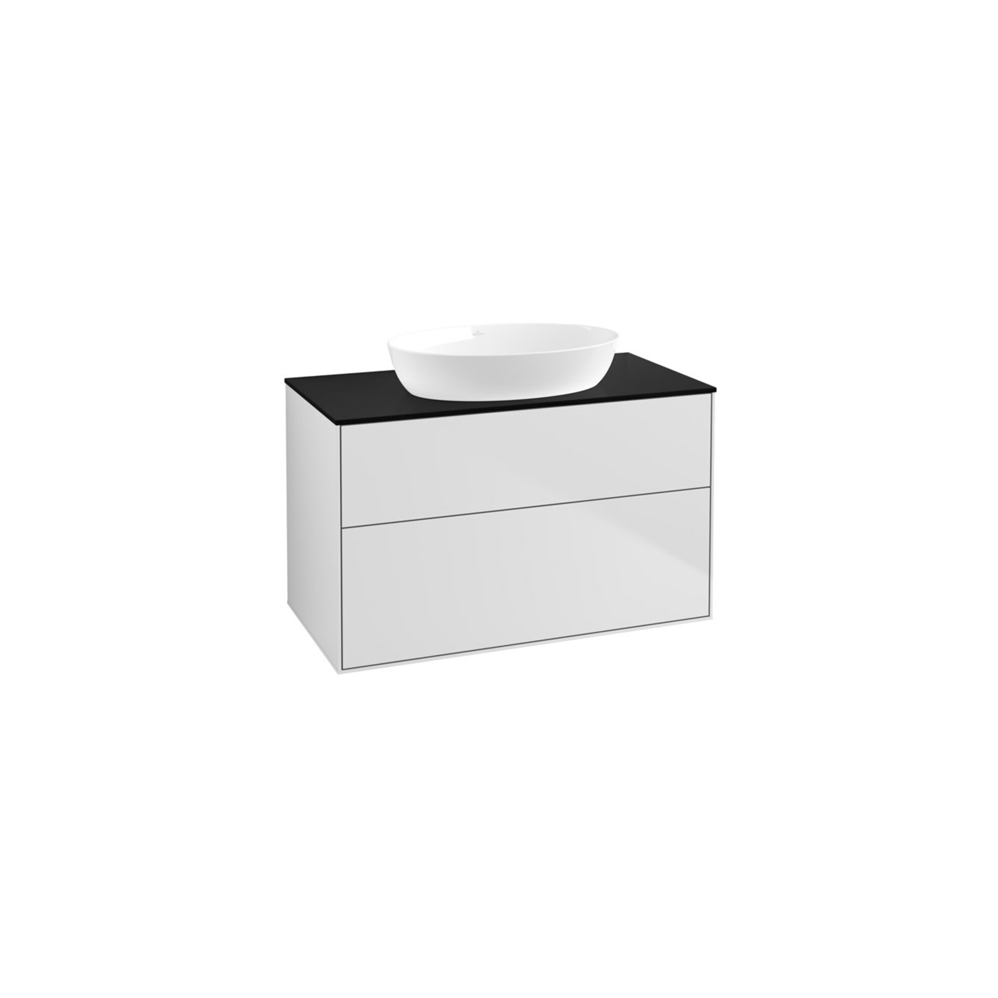 V&B Waschtischunterschrank Finion 100x60,3cm, Abd.-Pl. bla m, wh. m Lac ; Villeroy & Boch