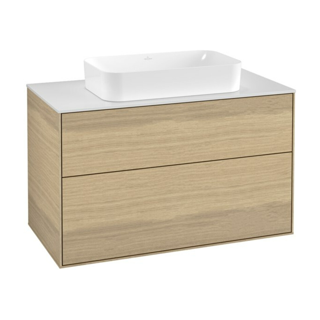 V&B Waschtischunterschrank Finion 100x60,3cm, Abd.-Pl. wh. m, Oak Veneer