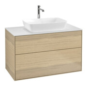 V&B Waschtischunterschrank Finion 100x60,3cm, Abd.-Pl. wh. m, Oak Veneer