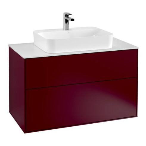 V&B Waschtischunterschrank Finion 100x60,3cm, Abd.-Pl. wh. m, Peony Matt