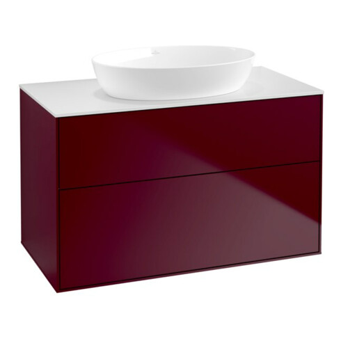 V&B Waschtischunterschrank Finion 100x60,3cm, Abd.-Pl. wh. m, Peony Matt
