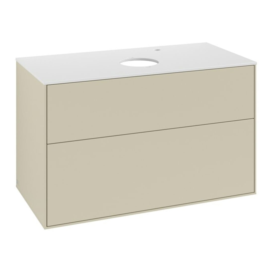 V&B Waschtischunterschrank Finion 100x60,3cm, Abd.-Pl. wh. m, si Gr m Lac