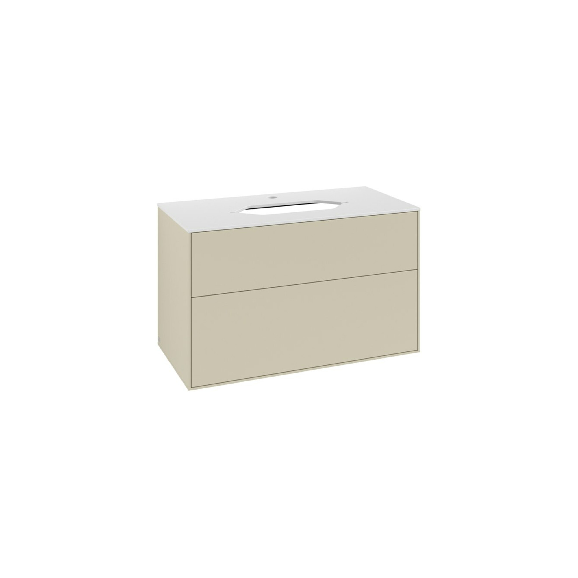 V&B Waschtischunterschrank Finion 100x60,3cm, Abd.-Pl. wh. m, si Gr m Lac ; Villeroy & Boch