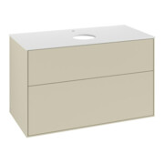 V&B Waschtischunterschrank Finion 100x60,3cm, Abd.-Pl. wh. m, si Gr m Lac