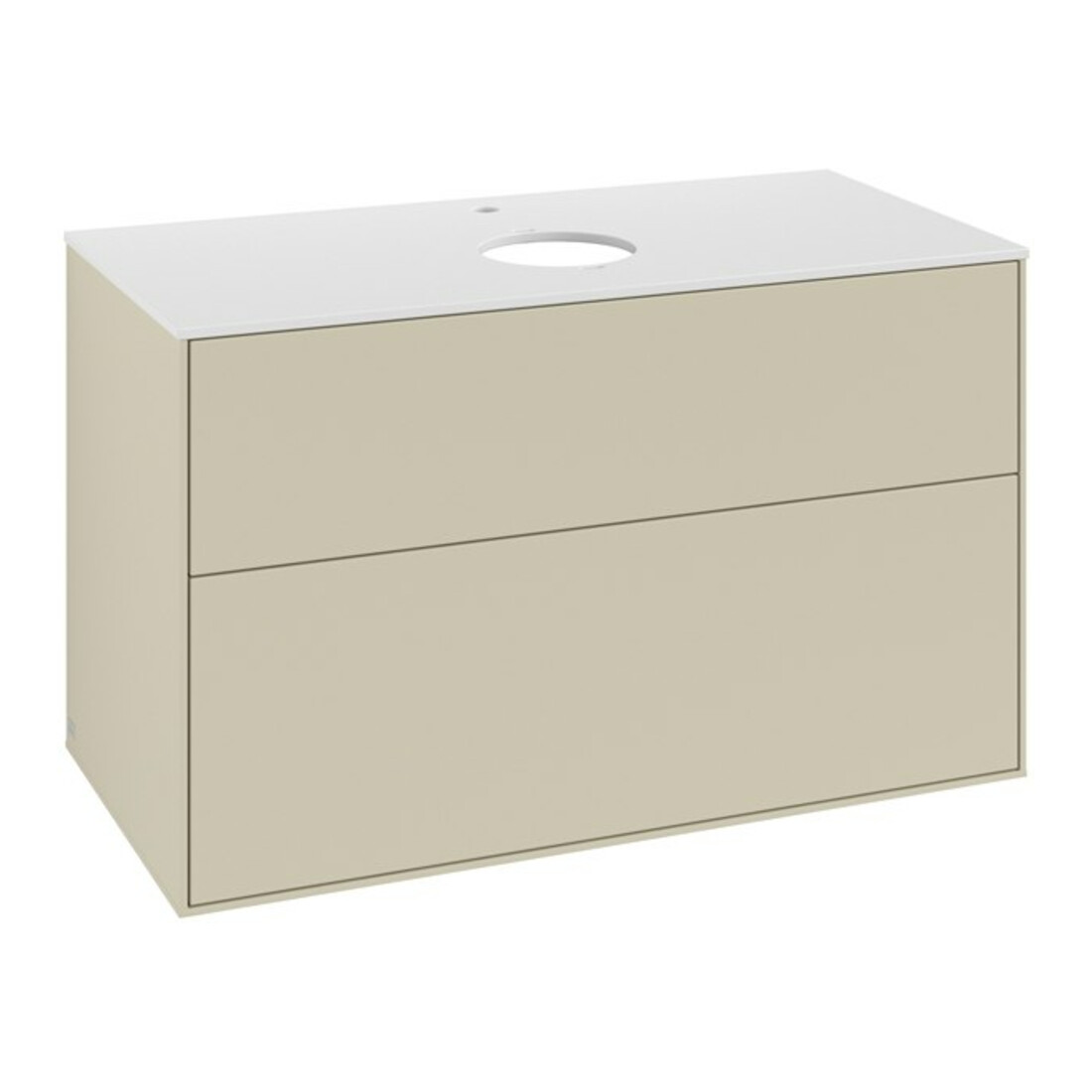 V&B Waschtischunterschrank Finion 100x60,3cm, Abd.-Pl. wh. m, si Gr m Lac