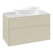 V&B Waschtischunterschrank Finion 100x60,3cm, Abd.-Pl. wh. m, si Gr m Lac-1
