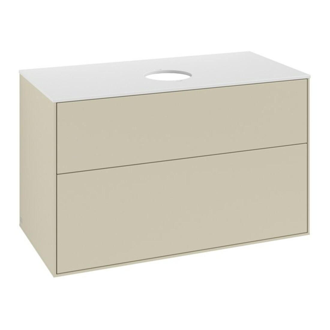 V&B Waschtischunterschrank Finion 100x60,3cm, Abd.-Pl. wh. m, si Gr m Lac