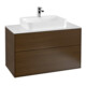 V&B Waschtischunterschrank Finion 100x60,3cm, Abd.-Pl. wh. m, wal veneer-1
