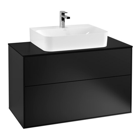 V&B Waschtischunterschrank Finion 100x60,3x50,1cm, Pl bla m, bla m Lac
