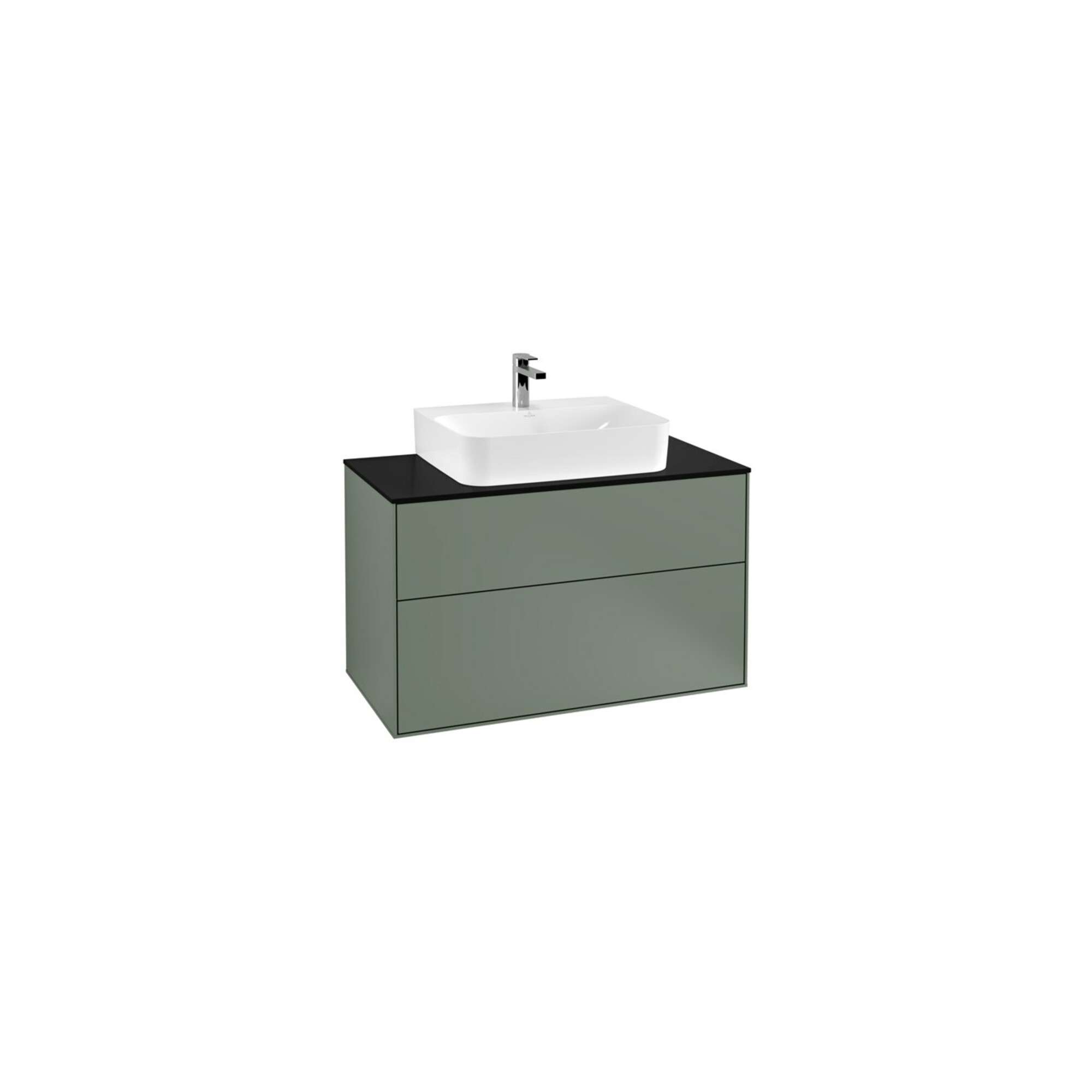 V&B Waschtischunterschrank Finion 100x60,3x50,1cm, Pl bla m, Oli. m Lac ; Villeroy & Boch