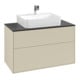 V&B Waschtischunterschrank Finion 100x60,3x50,1cm, Pl bla m, si Gr m Lac