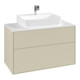 V&B Waschtischunterschrank Finion 100x60,3x50,1cm, Pl wh. m, si Gr m Lac-4