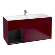 V&B Waschtischunterschrank Finion 119,6x59,1cm, Reg li bla m Lac, Peo Matt