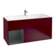 V&B Waschtischunterschrank Finion 119,6x59,1cm, Reg li md bl. m Lac, Peo m-1