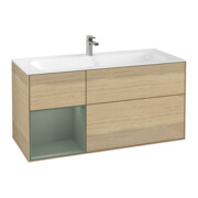 V&B Waschtischunterschrank Finion 119,6x59,1cm, Reg li Oli. m Lac, Oa ven