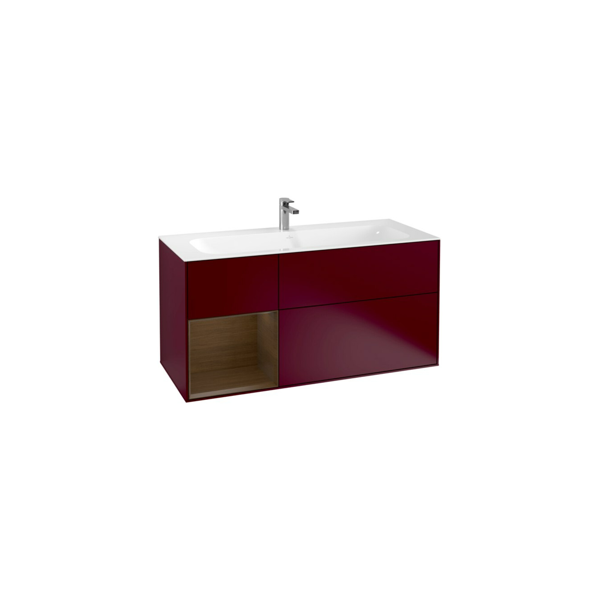 V&B Waschtischunterschrank Finion 119,6x59,1cm, Reg li wal ven, Peony Matt ; Villeroy & Boch