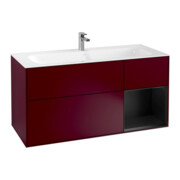 V&B Waschtischunterschrank Finion 119,6x59,1cm, Reg re bla m Lac, Peo Matt