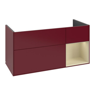 V&B Waschtischunterschrank Finion 119,6x59,1cm, Reg re si Gr m Lac, Peo m